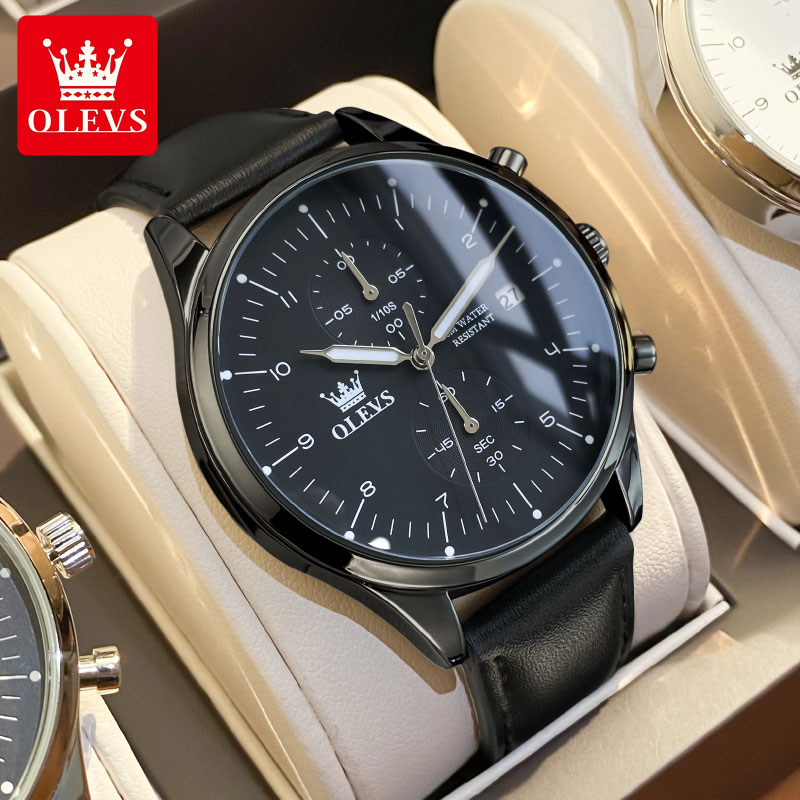 Men'S Accessories Leather - OLEVS 2880 Casual Fashion Men's Watch