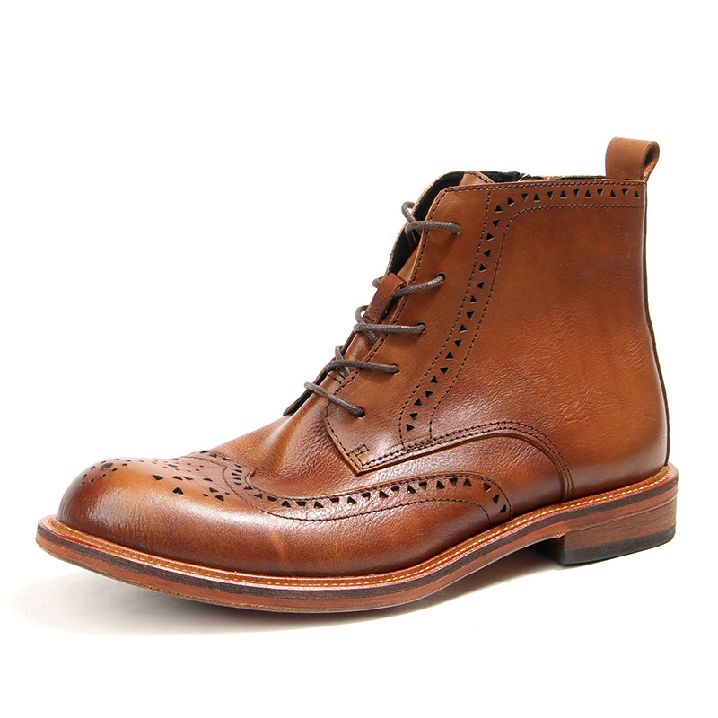 Men'S Accessories Leather - Vintage Mens Ankle Chelsea Boots Luxury