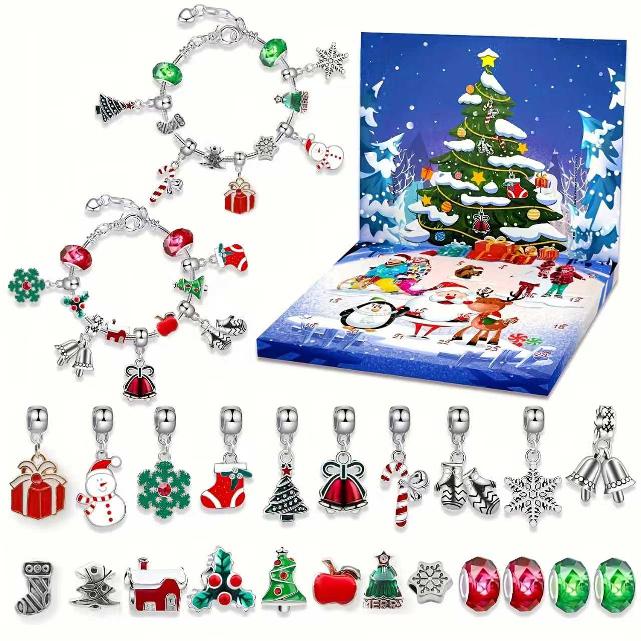 Men Accessories Gift Set - Creative Christmas 24-Day Countdown Calendar Box