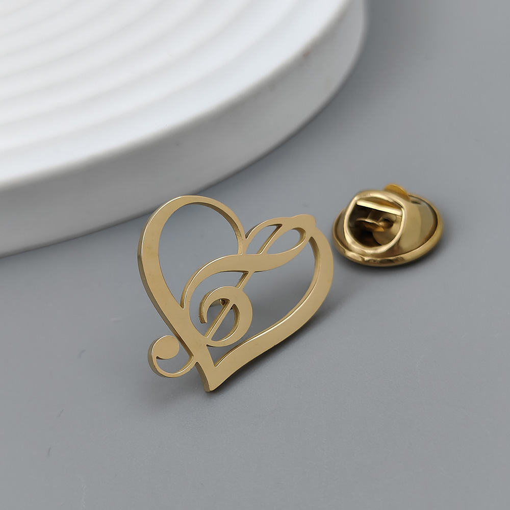 Love music symbol gold-plated  - Men'S Accessories Gift Set Branded review and price
