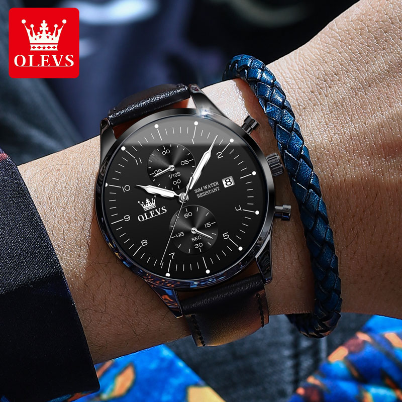 OLEVS 2880 Casual Fashion Men' - Men'S Accessories Leather review and price