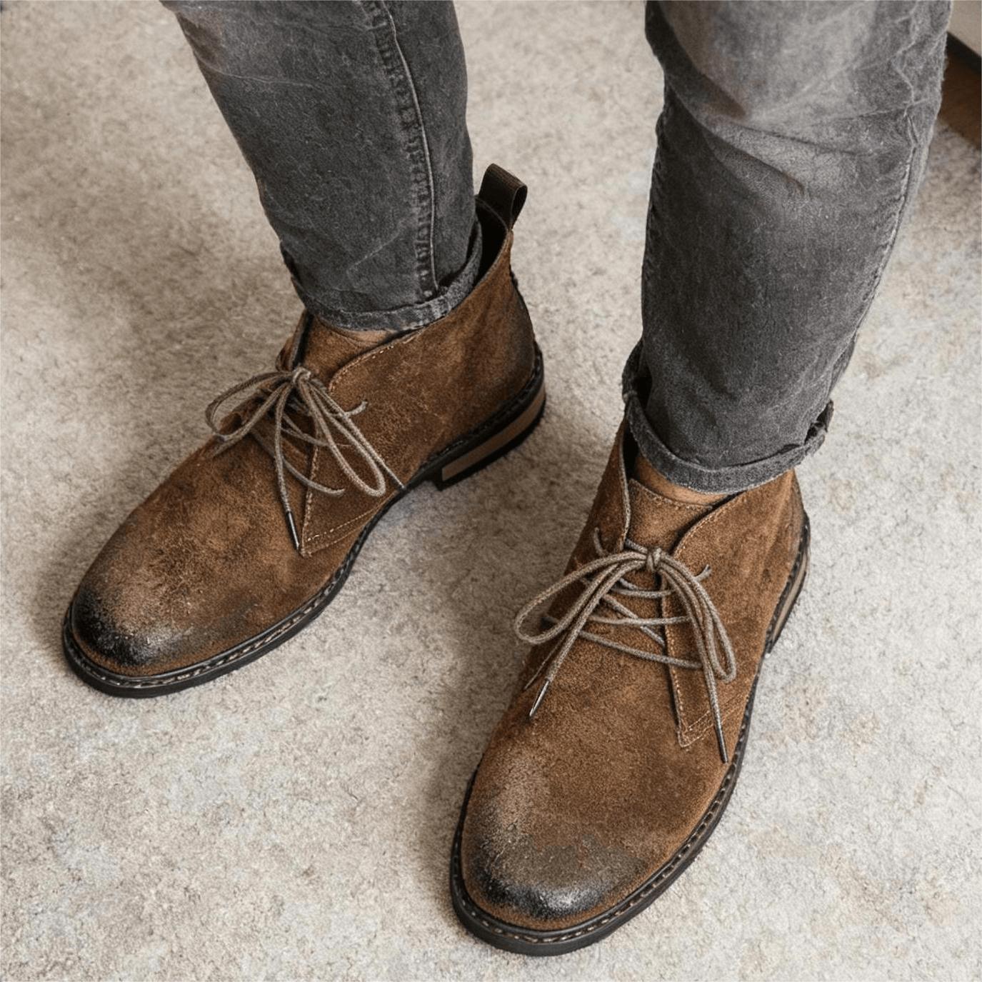 Leather Boots Retro Comfortabl - Men'S Accessories Leather review and price