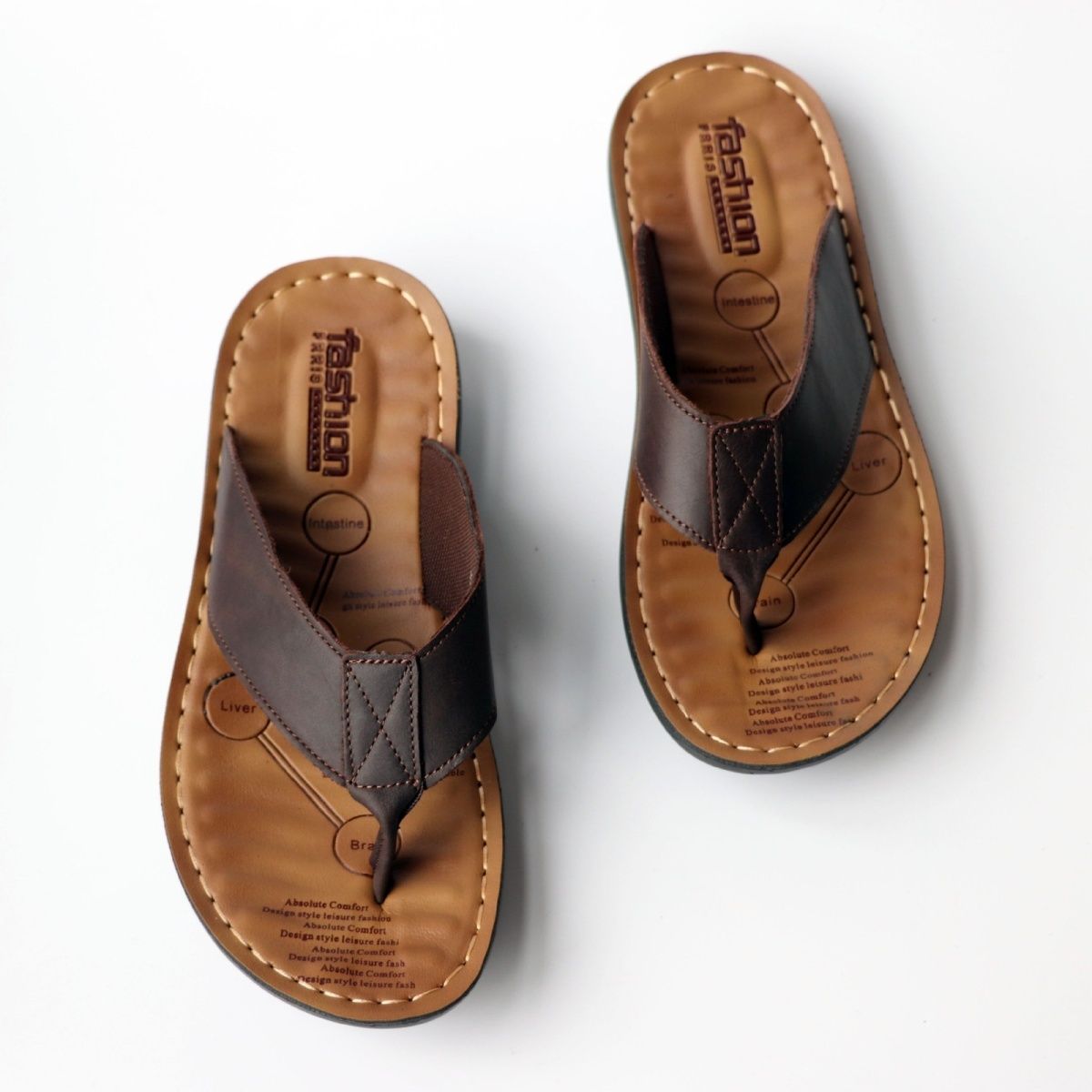 Summer Shoes Men Slippers Genu - Men'S Accessories Leather review and price