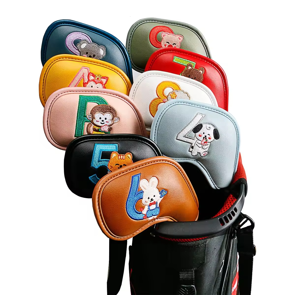 9Pcs Cute Cartoon Animal Golf  - Men'S Accessories Leather review and price