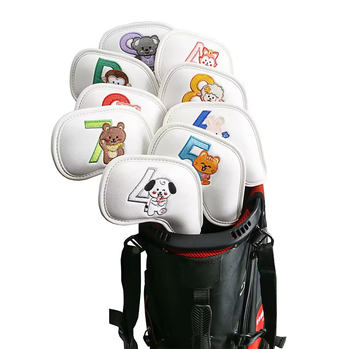 9Pcs Cute Cartoon Animal Golf  - Men'S Accessories Leather review and price