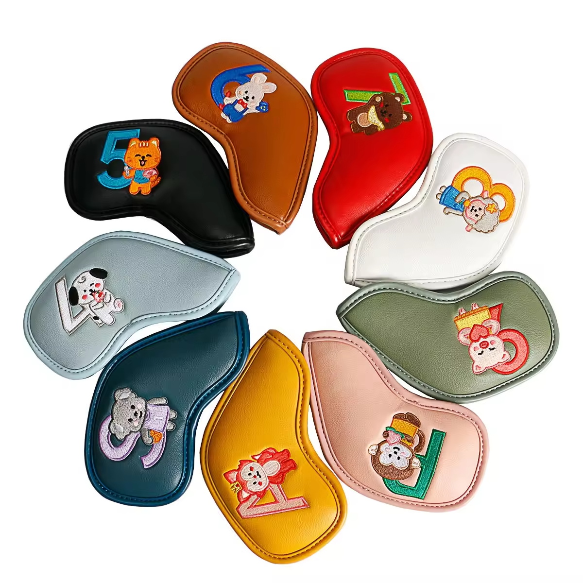 9Pcs Cute Cartoon Animal Golf  - Men'S Accessories Leather review and price