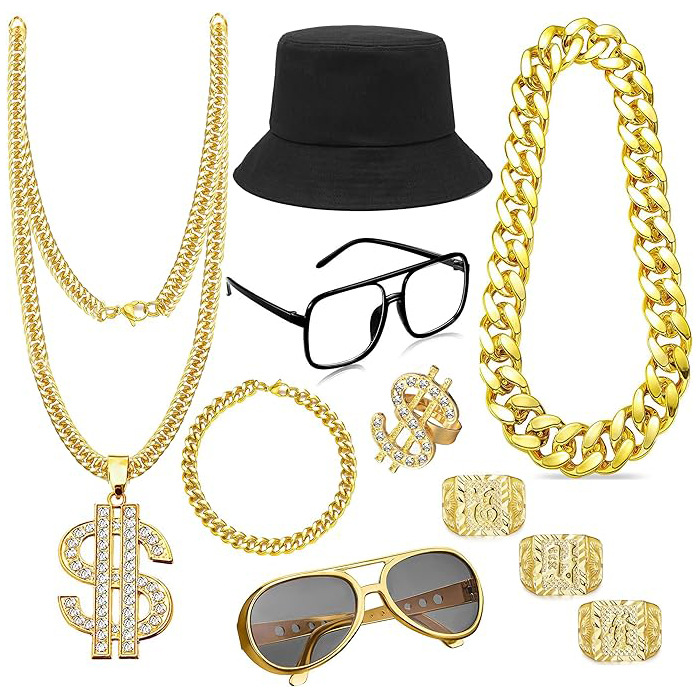 80s 90s Hip Hop Costume Access - Men'S Accessories In The 90S review and price