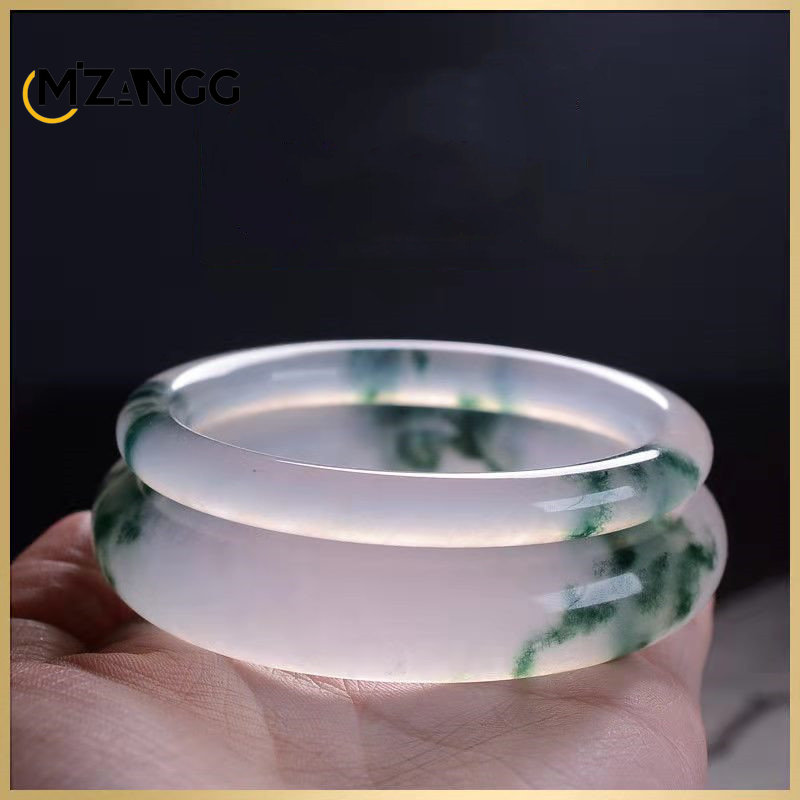 Natural Green Jadeite Bangle J - Men Accessories Wrist review and price