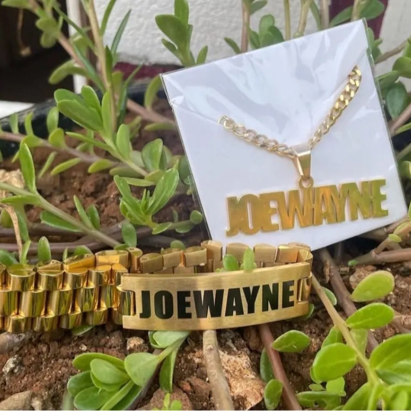 Custom Men Name Necklace Big B - Men Accessories Gift Set review and price